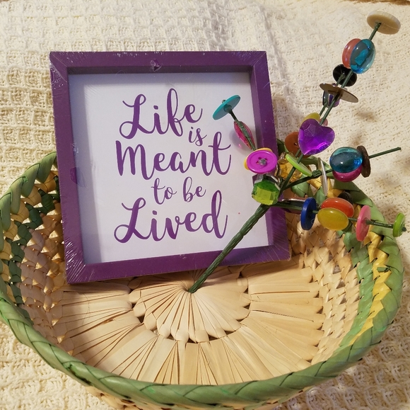 This listing is for Home decor bundle This bundle comes with a wicker basket - Picture 1 of 7